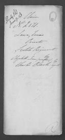 Processo do requerimento de Elisabeth Lawn em nome do seu filho James Lawn, do Regimento Provisional de Escoceses.