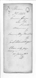 Processo sobre o requerimento de Mary Ann Emerson, irmã de John Cannont, marinheiro do navio D. Maria da Esquadra Libertadora.