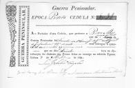 Cédulas de crédito sobre o pagamento das praças e tambores do Regimento de Infantaria 18, durante a época do Porto na Guerra Peninsular (letras P, S, T e V).