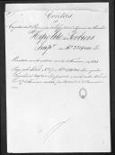 Processo da liquidação das contas do capitão Hippolite de Sorbiers que serviu no 1º Regimento de Infantaria Ligeira da Rainha.