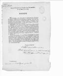 Circular assinada pelo visconde do Reguengo, testemunhando a gratidão pelo comportamento da guarnição de Lisboa na manutenção da ordem pública.