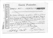 Processos sobre cédulas de crédito do pagamento das praças, das Companhias de Granadeiros, do Regimento de Infantaria 13 durante a Guerra Peninsular (letra A).