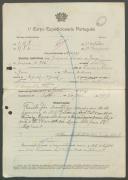 Joaquim Pereira de Jesus - Soldado - 11ª. Compª. Regimento de Infantaria nº. 4