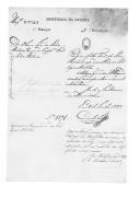 Processo sobre o requerimento de Ana José da Silva Ribeiro, em nome do seu filho, Francisco da Silva Ribeiro, aluno do Colégio Militar.