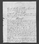 Decreto (cópia) sobre a criação da Comissão de Liquidação da Dívida dos Militares e Empregados Civis do Exército, que serviram no Exército Libertador, de 23 de Junho de 1834.