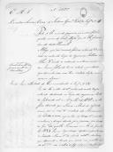 Correspondência do marquês de Santa Iria para José Lúcio Travassos Valdez, ajudante general do Exército remetendo requerimentos (letra D).