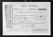 Cédulas de crédito sobre o pagamento de oficiais do Regimento de Infantaria 9, durante a 2ª época, da Guerra Peninsular.
