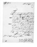 Ofícios do tenente-coronel José Joaquim de Faria para o marquês de Tancos, sobre deslocamento de oficiais e praças para o Regimento de Infantaria de Bragança e remessa de recrutas presos para o Regimento de Infantaria de Bragança, a fim de responderem em conselho de Guerra.