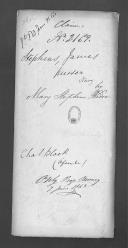 Processo do requerimento de Mary Stephens, viúva, em nome do seu marido James Stephens, marinheiro na fragata D. Maria.