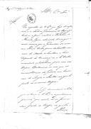 Carta do duque de Wellington, para  D. Miguel Pereira Forjaz, ministro e secretário de Estado dos Negócios da Guerra, sobre a visita à praça de Almeida e da necessidade de organizar um depósito de géneros.