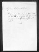 Processo de liquidação de contas do major Charles Melinet que serviu no 1º Regimento de Infantaria Ligeira da Rainha.