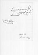 Declaração relativa a um desertor da 1ª Companhia do Depósito da Cavalaria de Évora e ofício de remessa de José Joaquim Cardoso, juiz de fora de Beja, para o comandante do referido Depósito.