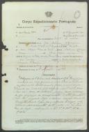 José António Marques - Soldado - Grupo de Companhias de Administração Militar