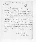 Carta autógrafa do visconde de Sá da Bandeira para o barão de Almargem sobre a entrega de um ofício.