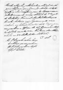 Aviso da rainha D. Maria II, assinado pelo conde de Subserra, sobre o requerimento de Duarte António, soldado da 3ª Companhia do Batalhão Nacional Móvel de Alcobaça.