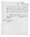 Correspondência de várias entidades para Agostinho José Freire, ministro da Guerra, sobre fardamento, calçado, relação do 1º Batalhão Móvel de Voluntários Nacionais e de pessoal.