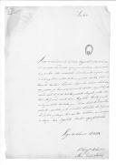 Correspondência de José Dias Torres para D. João VI sobre o envio de devassas relativas a sociedades secretas das quais resultaram várias prisões.