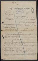 Américo Guedes da Costa - Soldado - Regimento de Infantaria 6