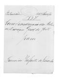 Correspondência da Administração Geral do Porto para o major Francisco Infante de Lacerda sobre aquartelamento para o Batalhão Móvel de Vila Nova de Gaia.