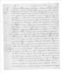 Carta Régia (cópia) de D. Pedro para o general Vasconcelos sobre os refugiados espanhóis.