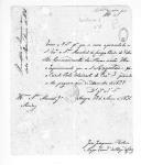 Correspondência de várias entidades para Manuel de Brito Mouzinho sobre pessoal, vencimentos e relações de cadetes e porta estandartes de vários regimentos.