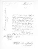 Correspondência de Francisco Viera Borba, almoxarife, para o conde de Vila Flor sobre forragens, saúde, víveres, 