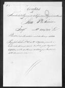 Processo da liquidação das contas do tenete Philémon Floreal Pin, que serviu no 1º Regimento de Infantaria Ligeira da Rainha.