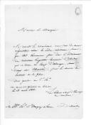 Ofícios do coronel Dubreuil para o marquês de Tancos sobre o deslocamento do Regimento de Artilharia de Voluntários Realistas de Óbidos.