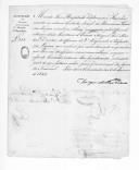 Avisos de D. Maria II, assinados pelo duque da Terceira, sobre a remessa da relação de oficiais do Regimento de Infantaria 2 a quem foi paga uma quantia adiantada.