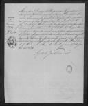 Aviso assinado por Agostinho José Freire sobre pagamento de recibo a Romão José da Silva, administrador da loja que foi da Crónica Constitucional de Lisboa.