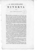 Manifesto da Sociedade Minerva aos seus compatriotas sobre a exaltação da liberdade nacional.