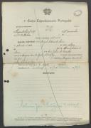Miguel António de Mira - Soldado - 11ª Comp. 3º Bat. Reg. Inf. nº17