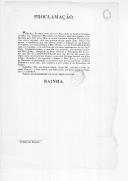 Proclamação de D. Maria II aos soldados e parecer da Comissão da Fazenda sobre a proposta da Secretaria de Estado dos Negócios da Guerra para a concessão de pensões a viúvas de oficiais falecidos na guerra contra o usurpador.
