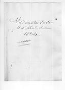 Correspondência (minutas) do conde de Saldanha, chefe do Estado Maior Imperial e comandante-em-chefe do Exército de Operações, para várias entidades sobre vencimentos, destacamentos, execução de ordens, operações, internamento de praças no hospital do Cartaxo, promoções, presos militares.