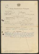 Manuel Bernardo - Soldado - 9ª. Compª. 3º. Bat. Regimento de Infantaria nº. 17
