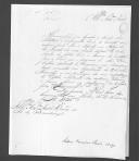 Correspondência de António Bernardino Pereira do Lago para o barão de Sá da Bandeira sobre relações da Comissão de Liquidação da Dívida dos Militares e Empregados Civis do Exército, que serviram no Exército Libertador, criada pelo decreto de 23 de Junho de 1834.