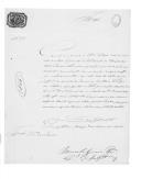 Correspondência do coronel Bernardo Gouveia Pereira, comandante do Regimento de Infantaria 9, para Francisco Infante de Lacerda sobre o envio de um soldado desertor preso para o castelo de São Jorge e o levantamento de mercadorias na alfândega.