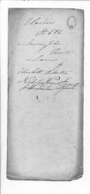 Processo sobre o requerimento de Elisabeth Robertson, familiar de John Lawson, soldado do Regimento de Lanceiros da Rainha.