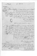 Processo sobre o requerimento do 1º sargento James Crapton do Regimento de Lanceiros da Rainha.