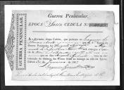 Cédulas de crédito sobre o pagamento dos sargentos do Regimento de Infantaria 10, durante a 6ª época, da Guerra Peninsular.