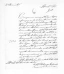 Ofício do barão da Ponte de Santa Maria, da 5ª Divisão Militar, para o conde das Antas, pedindo informações sobre o destino dado ao armamento, após a confrontação de Ruivães. 