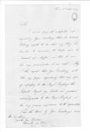 Correspondência e minutas de Cândido José Xavier para sir Henrique Clinton, visconde de Vilanova da Rainha e outras entidades sobre aquartelamento das tropas inglesas em Mafra.