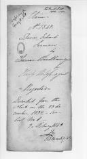 Processo de requerimento do marinheiro Edward Davies, que serviu a bordo do navio Rainha de Portugal, de compensação financeira pelo tempo de serviço em Portugal. 