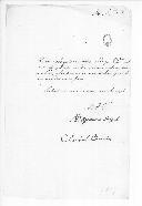 Carta do cardeal da Cunha, agradecendo os arcos.