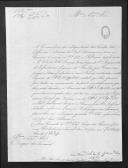 Correspondência de João Freire de Andrade Salazar d' Eça para o duque da Terceira sobre as relações das praças francesas do 1º Regimento de Infantaria Ligeira da Rainha a quem foram liquidadas as contas.