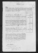 Títulos de crédito passados pela Comissão Encarregada da Liquidação das Contas dos Oficiais Estrangeiros (legação portuguesa em França), que estiveram ao serviço de D. Maria II (letra L).