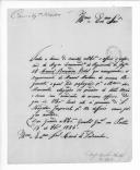 Correspondência de várias entidades para José Lúcio Travassos Valdez, ajudante general do Exército, remetendo requerimentos (letra M).