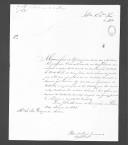 Correspondência de Pedro de Sousa Canavarro para o duque da Terceira sobre relações da Comissão de Liquidação da Dívida dos Militares e Empregados Civis do Exército, que serviram no Exército Libertador, criada pelo decreto de 23 de Junho de 1834.