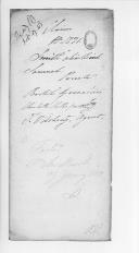 Processo de requerimento de Charlotte Hollis, mãe do falecido soldado Samuel Bird que serviu nos Granadeiros Britânicos, de compensação financeira. 