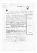 Títulos de crédito passados pela Comissão Encarregada da Liquidação das Contas dos Oficiais Estrangeiros, que estiveram ao serviço de D. Maria II no Regimento de Granadeiros Irlandeses.